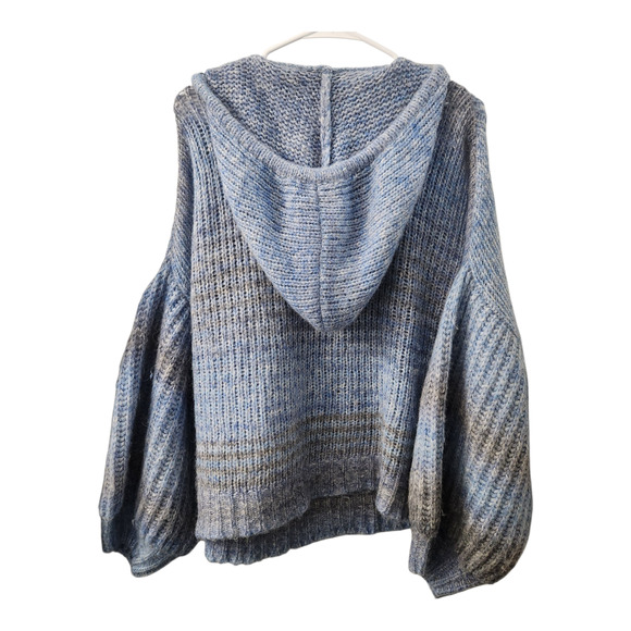 LOVESHACKFANCY Remington Sweater Knit Alpaca Wool Hoodie XS/S Cozy Oversized - Picture 2 of 8